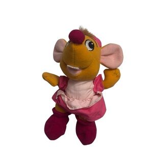 Pink and Orange Mouse Plush Toy